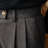 Elegante Herrenhose mit hoher Taille