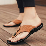 Elegante Herren-Ledersandalen