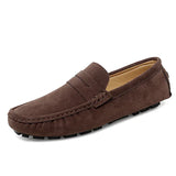 Herren-Wildledermokassins im Segelschuh-Stil