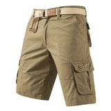 Knielange Herren-Cargoshorts aus Baumwolle