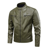 Herren-Lederjacke im Retro-Stil