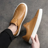 Lässige Herren-Slipper aus Leder