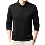 Elegantes Langarm-Poloshirt für Herren