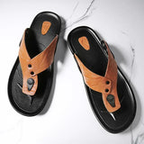 Elegante Herren-Ledersandalen