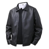 Herren-Lederbomberjacke
