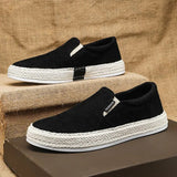 Atmungsaktive Herren-Slipper aus Canvas