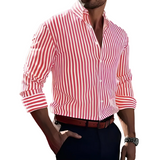 Elegantes gestreiftes Premium-Herrenhemd