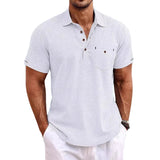 Herren-Poloshirt mit Leinen