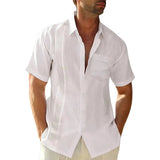 Elegantes Herren-Sommerhemd mit Leinen