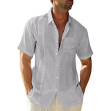 Elegantes Herren-Sommerhemd mit Leinen