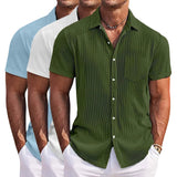 Elegantes gestreiftes Sommerhemd für Herren