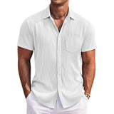 Elegantes gestreiftes Sommerhemd für Herren