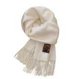 David Herrenschal aus Cashmere-Merino – Weiß