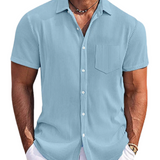 Elegantes gestreiftes Sommerhemd für Herren