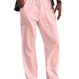 Klassische Herrenhose mit Leinen