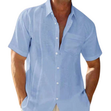 Elegantes Herren-Sommerhemd mit Leinen