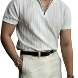 Herren-Poloshirt aus Baumwolle im Old-Money-Stil