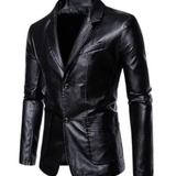 Herren-Lederjacke im Business-Casual-Stil