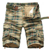 Karierte Herren-Strandshorts