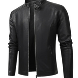 Elegante Herren-Bikerjacke aus Leder