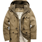 Elegante wattierte Herrenjacke für kalte Tage