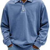 Premium-Herrenpullover mit Polokragen