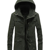 Elegante winddichte Herren-Winterjacke