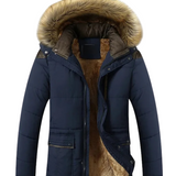 Elegante wattierte Herren-Fleecejacke für den Winter
