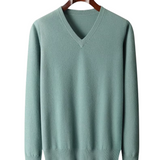 Warmer Herrenpullover mit V-Ausschnitt
