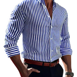 Elegantes gestreiftes Premium-Herrenhemd