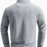 Langärmlige Herren-Strickjacke mit Reißverschluss
