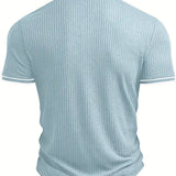 Levin Geripptes Herren-Poloshirt
