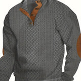 Eleganter Herrenpullover mit Knöpfen