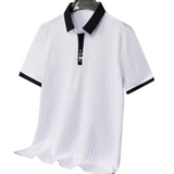 Nico Elegantes gestreiftes Herren-Poloshirt