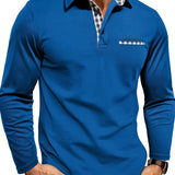 Herren-Langarm-Poloshirt