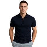 Herren-Poloshirt mit Reißverschluss