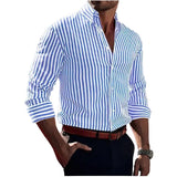 Elegantes gestreiftes Premium-Herrenhemd