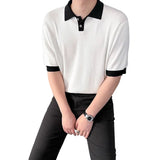 Herren-Poloshirt mit weiten Ärmeln