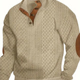 Eleganter Herrenpullover mit Knöpfen