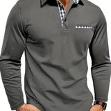 Herren-Langarm-Poloshirt