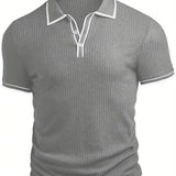 Levin Geripptes Herren-Poloshirt