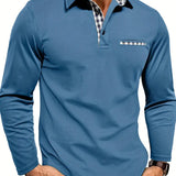 Herren-Langarm-Poloshirt