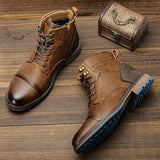 Klassische Herren-Stiefeletten aus Leder