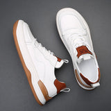 Herren-Lederschuhe mit dicker Sohle