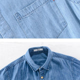 Kurzarm-Jeanshemd für Herren