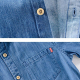Kurzarm-Jeanshemd für Herren