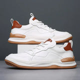Herren-Lederschuhe mit dicker Sohle