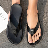 Lässige Herren-Ledersandalen