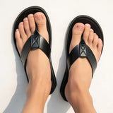 Lässige Herren-Ledersandalen