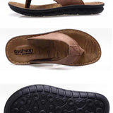 Offene Herren-Ledersandalen